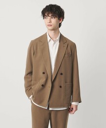 聚酯纖維砂感 Ordinary 雙排扣4鈕釦西裝外套