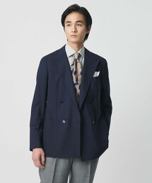 羊毛馬海毛4釦雙排釦西裝外套 S‐MODEL