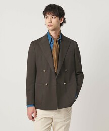 別丁布料雙排4釦西裝外套 S-MODEL