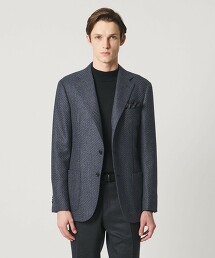 4股精紡羊毛單排3釦西裝外套 CーMODEL