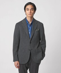 千鳥格花紋針織單排2釦西裝外套 COMFORT EASY‐MODEL