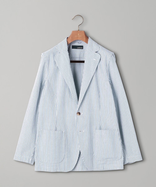 <LARDINI> 泡泡紗 直條紋 3B 西裝外套