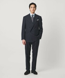 FOX BROTHERS 條紋雙排釦6釦西裝 MC-MODEL