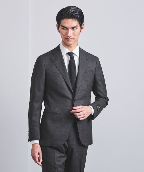 <UNITED ARROWS> 塔斯馬尼亞 細格紋 3B 成套西裝 日本製
