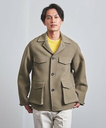 雙層織MOSSER起毛呢 軍裝夾克
