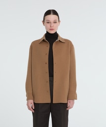 TW DAKSxScye 雙面穿羊毛格紋寬鬆襯衫外套