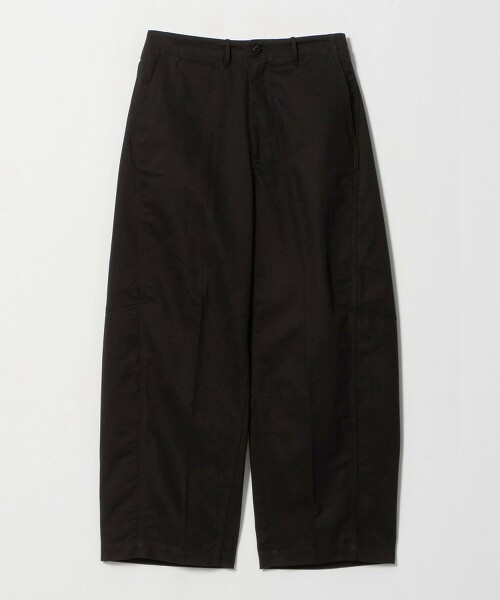 ＜HYKE＞BARREL LEG CHINO PANTS桶形褲版斜紋棉長褲 日本製