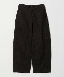 ＜HYKE＞BARREL LEG CHINO PANTS桶形褲版斜紋棉長褲 日本製