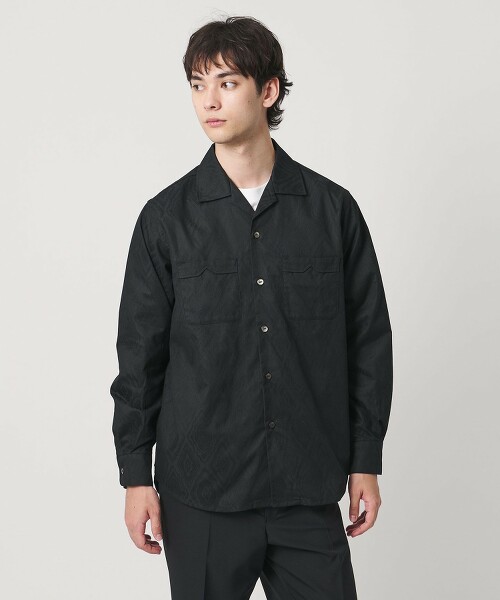 【特別訂製】＜NEEDLES＞One up Shirt/黑色一字領襯衫 日本製