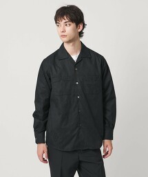 【特別訂製】＜NEEDLES＞One up Shirt/黑色一字領襯衫 日本製