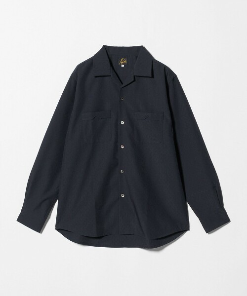 【特別訂製】＜NEEDLES＞One up Shirt/NAVY一字領襯衫 日本製