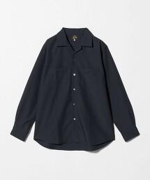【特別訂製】＜NEEDLES＞One up Shirt/NAVY一字領襯衫 日本製