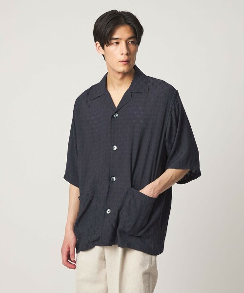 【特別訂製】＜NEEDLES＞Cabana Shirt 鑽石緹花度假襯衫 日本製