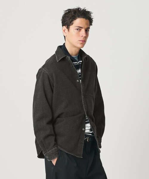 緹花牛仔標準襯衫 FORM型 