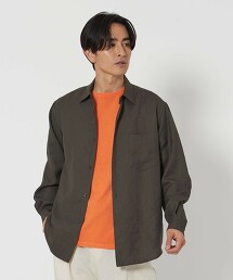 輕盈亞麻觸感標準襯衫