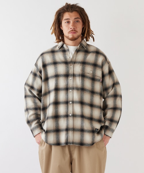 TW FAT MAC SMOKY SHIRT 寬鬆漸層格紋襯衫