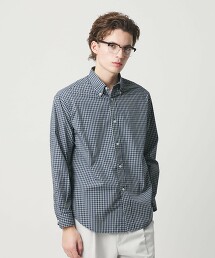 迷你格紋扣領襯衫 FORM型