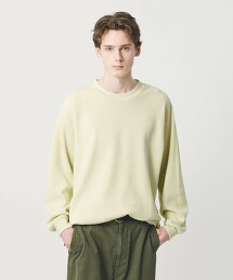 蜂巢發熱素材氣球圓領上衣