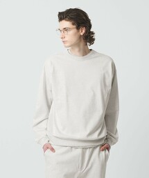 重磅精梳絲光燒毛棉紗圓領衛衣