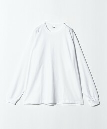 ＜H＞混合棉圓筒長袖上衣 日本製