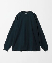 ＜H＞混合棉圓筒長袖上衣 日本製