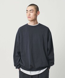 ＜H＞重磅混棉圓領上衣 日本製