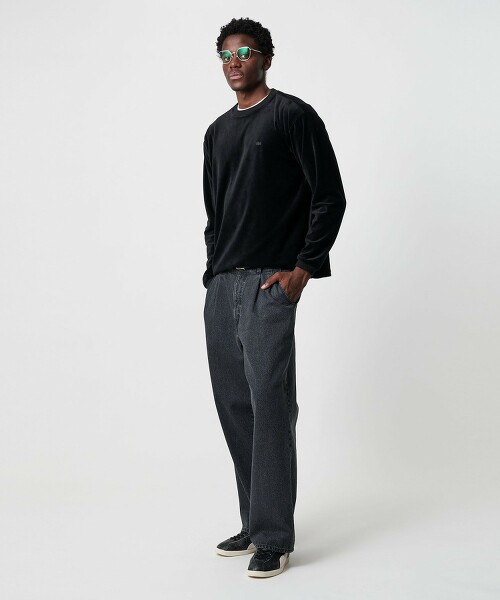 ＜LACOSTE for BEAUTY&YOUTH＞ 天鵝絨長袖T恤 日本製
