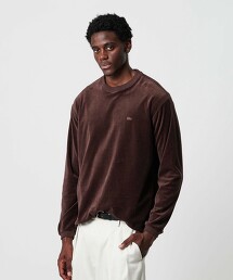 ＜LACOSTE for BEAUTY&YOUTH＞ 天鵝絨長袖T恤 日本製