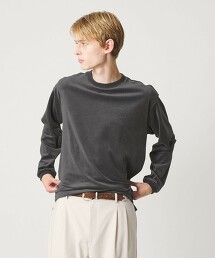 ＜LACOSTE for BEAUTY&YOUTH＞ 天鵝絨長袖T恤 日本製