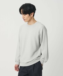 珠編圓領針織衫