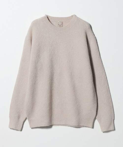 空氣感刷毛羊駝圓領針織