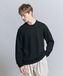 精梳絲光燒毛棉紗對角線圓領針織