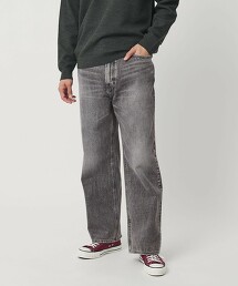 褪色微喇叭5口袋牛仔褲 NO.7