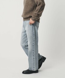 褪色微喇叭5口袋牛仔褲 NO.7