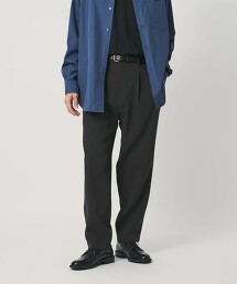 混色雙層織物1打摺可調整長褲 NO.7