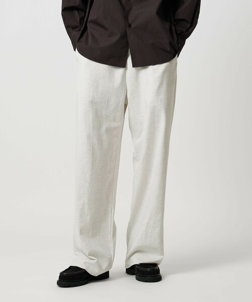 厚磅混和棉輕便褲