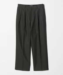 ＜Thingless＞側邊腰帶斜紋長褲 日本製