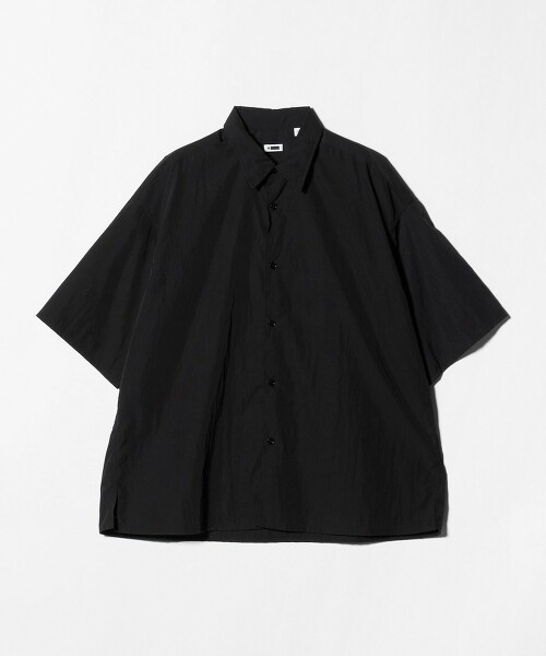 ＜H＞尼龍水洗方形剪裁襯衫