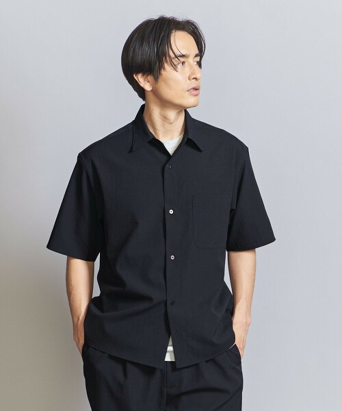 KOMATSU PACK 輕薄素材 彈性短袖襯衫