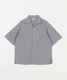 仿舊迷你格紋開領襯衫