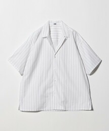 ＜H＞細條紋開領襯衫 日本製