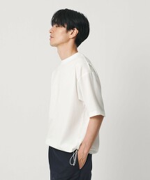 仿亞麻可調整彈性透氣圓領T恤 吸水速乾