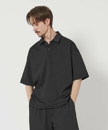 AirDobby 寬版錐形彈性POLO衫 吸水速乾 日本製