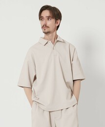 AirDobby 寬版錐形彈性POLO衫 吸水速乾 日本製