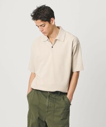 KNITEE 捲縮棉針織POLO衫