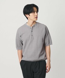 空氣感米蘭諾亨利領針織 抗菌・除臭