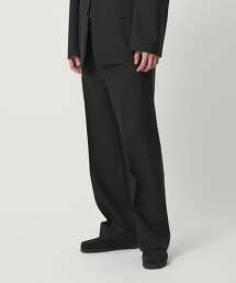 ＜H＞羊毛馬海毛織物西裝寬褲