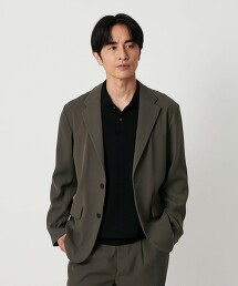 細斜紋2鈕扣舒適剪裁西裝外套