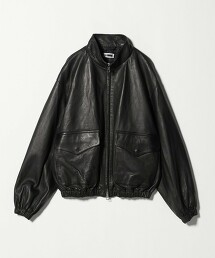 ＜H＞綿羊皮立領夾克