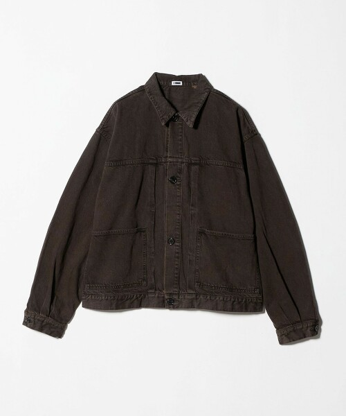 <H>深色牛仔外套 日本製